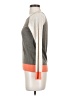 Poof! Color Block Gray Pullover Sweater Size XS - photo 5