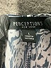 Perceptions Graphic Gray Casual Dress Size L - photo 7