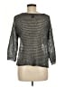 Ann Taylor Factory Metallic Silver Pullover Sweater Size M - photo 2