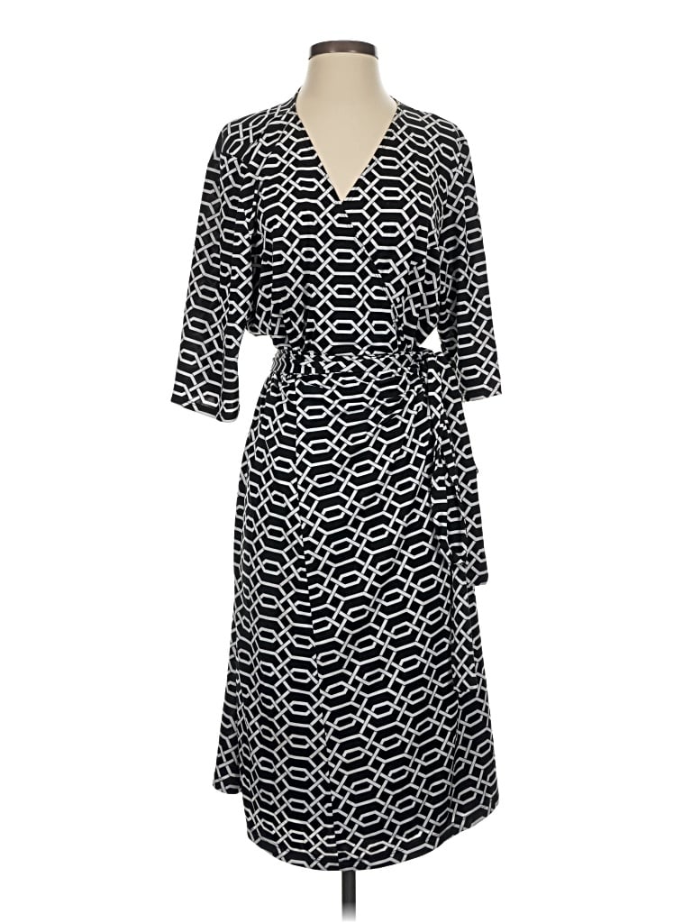 Pre-owned Kiyonna Casual Dress In Black