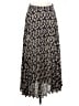 Max Studio 100% Polyester Floral Black Casual Skirt Size S - photo 1