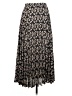 Max Studio 100% Polyester Floral Black Casual Skirt Size S - photo 2