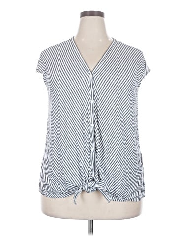 Max Studio Short Sleeve Blouse (view 1)