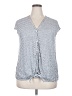 Max Studio Blue Short Sleeve Blouse Size 2X - photo 1