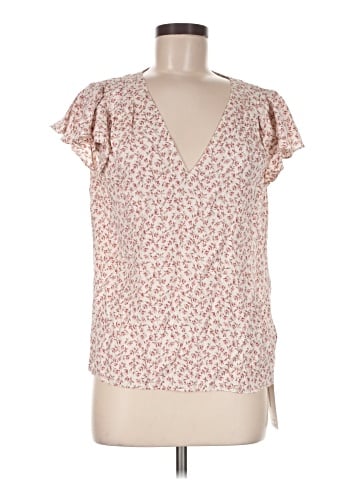 Rebecca Taylor Short Sleeve Silk Top (view 1)