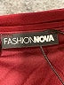 Fashion Nova 100% Polyester Solid Burgundy Jumpsuit Size M - photo 4