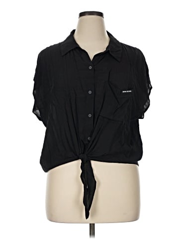 DKNY Jeans Short Sleeve Blouse (view 1)