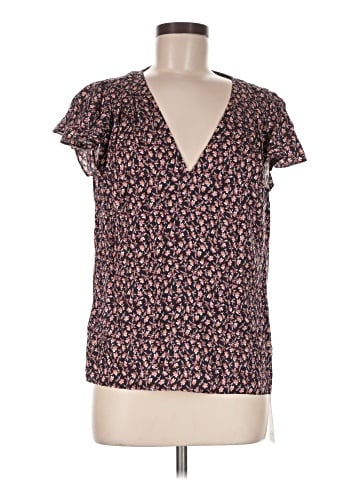 Rebecca Taylor Short Sleeve Silk Top (view 1)