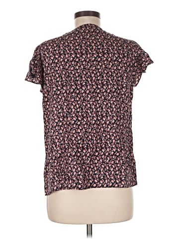 Rebecca Taylor Short Sleeve Silk Top (view 2)