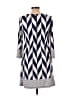 Haani Chevron-herringbone Blue Casual Dress Size M - photo 2