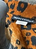 Impressions Animal Print Brown Long Sleeve Blouse Size L - photo 7
