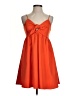 TCEC 100% Polyester Solid Orange Cocktail Dress Size S - photo 1