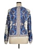Ann Taylor LOFT Paisley Blue Long Sleeve Blouse Size XL - photo 2