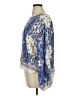 Ann Taylor LOFT Paisley Blue Long Sleeve Blouse Size XL - photo 5