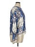Ann Taylor LOFT Paisley Blue Long Sleeve Blouse Size XL - photo 4