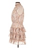 1.State 100% Polyester Paisley Tan Cocktail Dress Size L - photo 5
