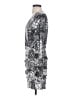 BCBGeneration Graphic Silver Cocktail Dress Size S - photo 5