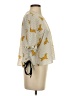 Zara Animal Print Ivory 3/4 Sleeve Blouse Size S - photo 4