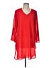 Chico's 100% Polyester Red Casual Dress Size Lg (2) - photo 1
