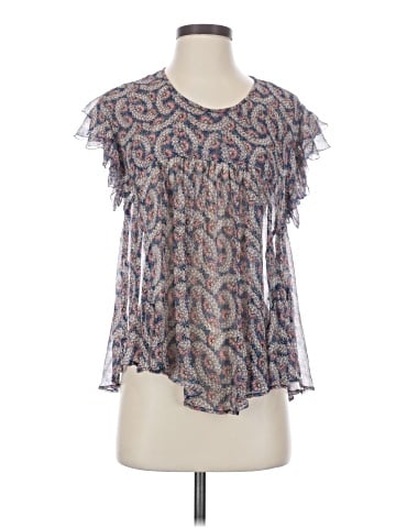 Étoile Isabel Marant Short Sleeve Silk Top (view 1)