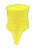 Zara Solid Yellow One Piece Swimsuit Size M - photo 2