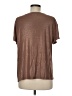 Edgely Metallic Brown Short Sleeve Top Size M - photo 2
