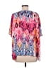Chico's 100% Polyester Pink Short Sleeve Blouse Size M - photo 2