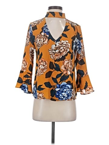 E&M Collection 3/4 Sleeve Blouse (view 1)