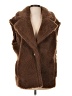 Express 100% Polyester Brown Faux Fur Vest Size S - photo 1