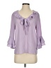 CeCe Purple 3/4 Sleeve Blouse Size S - photo 1