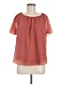 LC Lauren Conrad 100% Polyester Orange Short Sleeve Blouse Size M - photo 1