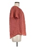 LC Lauren Conrad 100% Polyester Orange Short Sleeve Blouse Size M - photo 4