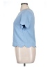 Monteau 100% Polyester Blue Short Sleeve Top Size XL - photo 5
