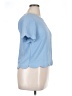 Monteau 100% Polyester Blue Short Sleeve Top Size XL - photo 4