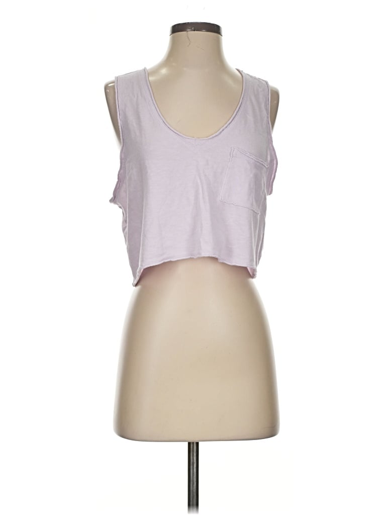 Pre-owned Aerie Tank Top Purple Halter Neckline Tops