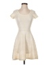 Soprano Solid Ivory Casual Dress Size XS - photo 1