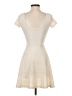 Soprano Solid Ivory Casual Dress Size XS - photo 2