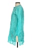 Bindya 100% Silk Teal 3/4 Sleeve Silk Top Size S - photo 5