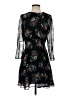 Zara Basic Floral Black Cocktail Dress Size S - photo 1
