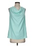 Last Tango 100% Polyester Teal Sleeveless Blouse Size S - photo 1