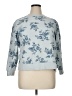 Classic Elements Floral Blue Pullover Sweater Size XL (petite) - photo 1