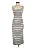 Shein Stripes Ivory Casual Dress Size 6 - photo 1