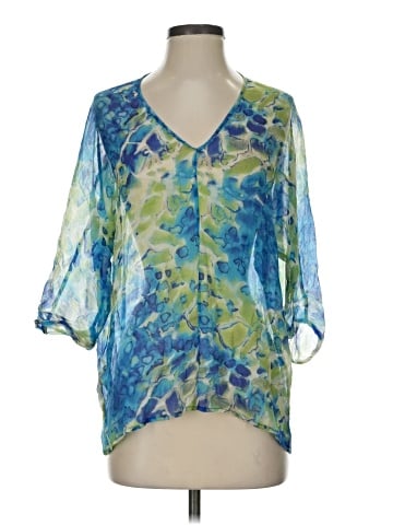 Tommy Bahama 3/4 Sleeve Silk Top (view 1)