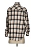 Love Notes 100% Cotton Plaid Gray 3/4 Sleeve Blouse Size S - photo 2
