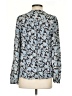Ann Taylor LOFT Outlet 100% Polyester Floral Blue Long Sleeve Blouse Size XS - photo 2