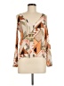 E by Eloise 100% Viscose Orange Long Sleeve Blouse Size M - photo 1