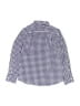 Crewcuts Checkered-gingham Blue Long Sleeve Button-Down Shirt Size 8 - photo 2