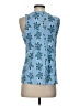 Chaus Blue Sleeveless Blouse Size S - photo 2