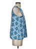 Chaus Blue Sleeveless Blouse Size S - photo 4
