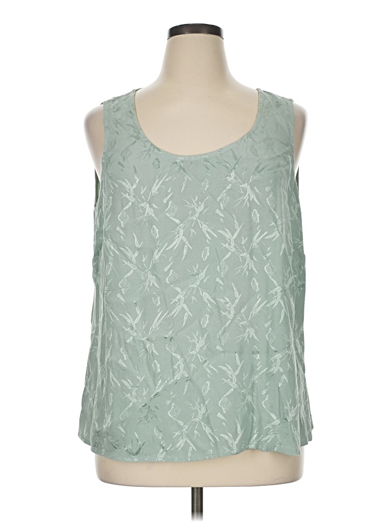 Pre-owned Assorted Brands Sleeveless Blouse In Green